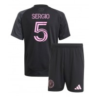 Inter Miami Sergio Busquets #5 Vonkajší Detský futbalový dres 2025-26 Krátky Rukáv (+ trenírky)